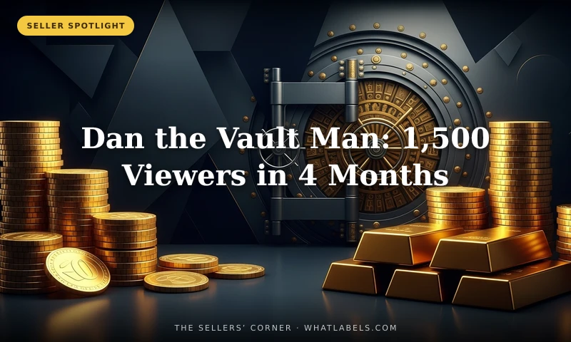Seller Spotlight: Dan the Vault Man — From Construction Boss to 1,500 Concurrent Viewers in 4 Months